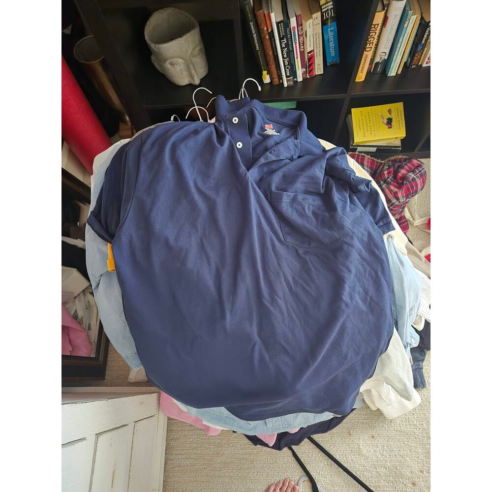 Hanes XL COLLAR SHIRT SHORT SLEEVE MENS